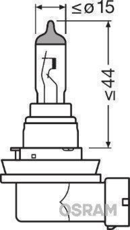 OSRAM 64212 Glühbirne H8 12V 35W