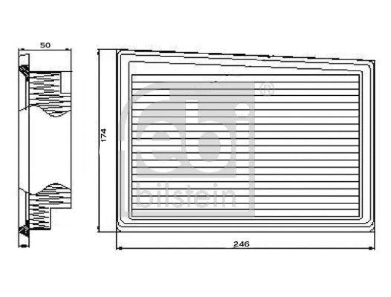 FEBI BILSTEIN 101665 Luftfilter f&uuml;r Fiat