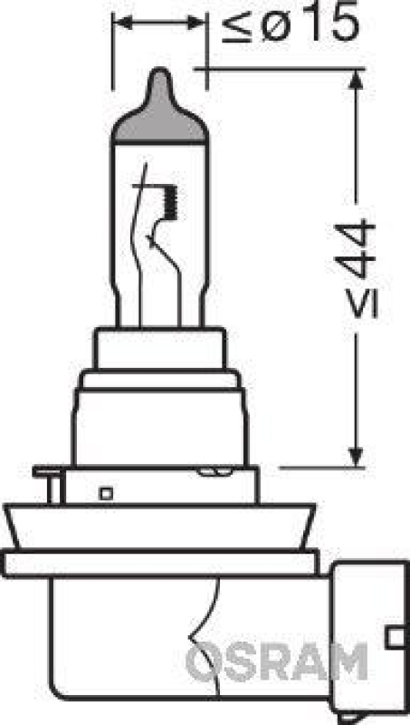OSRAM 64219L+ Glühbirne H16 12V 19W