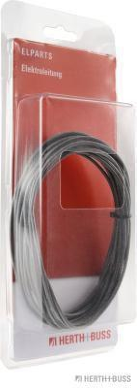 HERTH+BUSS 51275508000 Elektroleitung Silikon 1,5 mm&sup2;, schwarz, 5 m