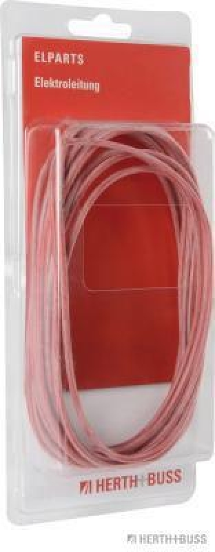 HERTH+BUSS 51275509005 Elektroleitung Silikon 2,5 mm&sup2;, rot, 5 m