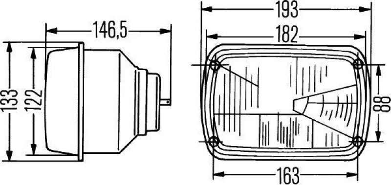 HELLA 1AD 003 305-001 Heckscheinwerfer Halogen
