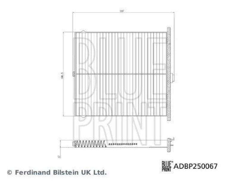 BLUE PRINT ADBP250067 Innenraumfilter f&uuml;r MAZDA