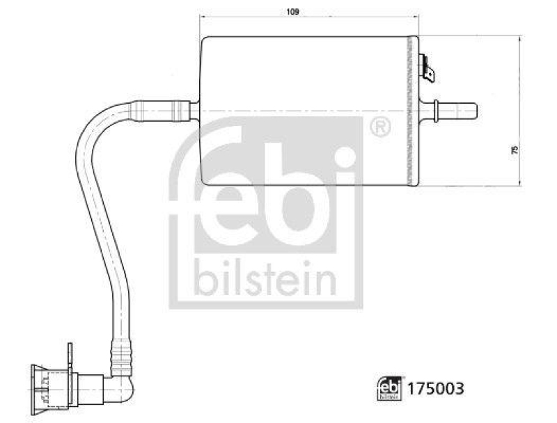 FEBI BILSTEIN 175003 Kraftstofffilter für Porsche