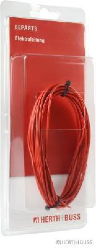 HERTH+BUSS 51275406005 Elektroleitung FLY 0,75 mm&sup2;, rot, PVC, 5 m