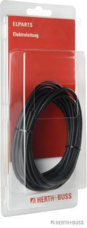 HERTH+BUSS 51275410000 Elektroleitung FLY 4,0 mm², schwarz, PVC, 5 m