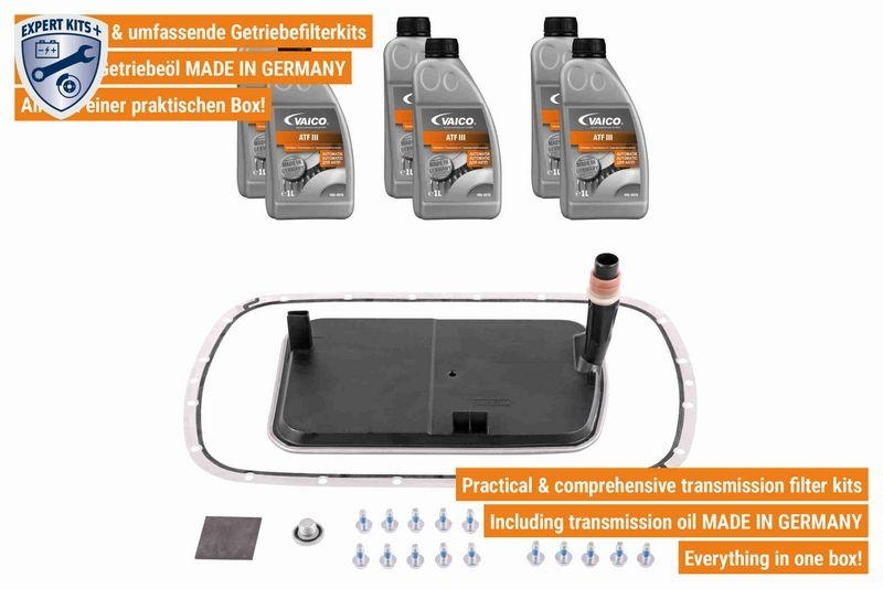 VAICO V20-2084 Teilesatz, Automatikgetriebe-Ölwechsel 5-Gang (Gm5L40E - A5S360R/390R) für BMW