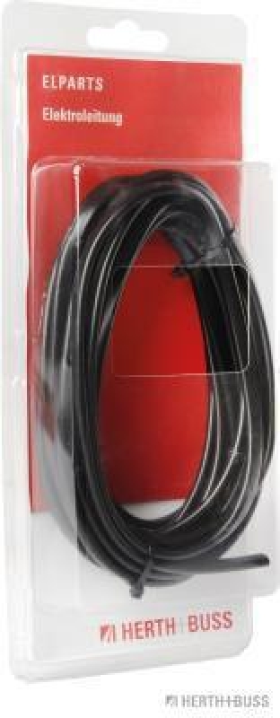 HERTH+BUSS 51275448000 Elektroleitung FLYY-fl, 2 x 1,5 mm&sup2;, schwarz, PVC, 5 m