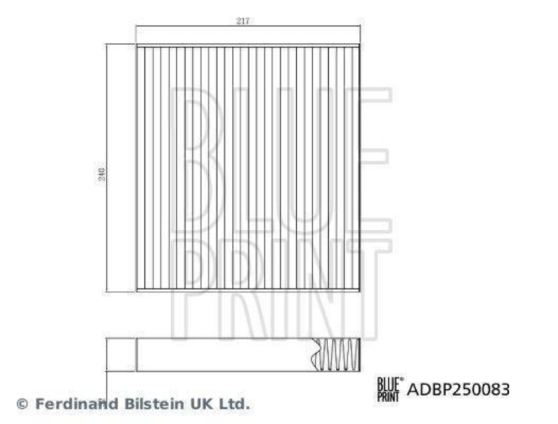BLUE PRINT ADBP250083 Innenraumfilter für BMW
