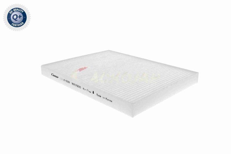 ACKOJA A53-30-0009 Filter, Innenraumluft 230x180x20 mm, Textilrahmen für KIA