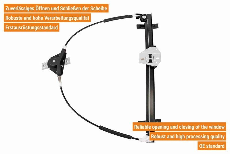 VAICO V10-0033 Fensterheber Manuell vorne links, , 2/4 -T&uuml;rer f&uuml;r VW