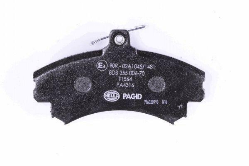 HELLA 8DB 355 006-701 Bremsbelagsatz, Scheibenbremsbelag f&uuml;r MITSU./SMART