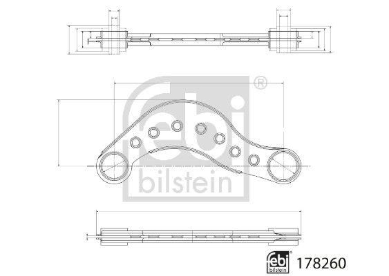 FEBI BILSTEIN 178260 Querlenker mit Lager f&uuml;r Mercedes-Benz