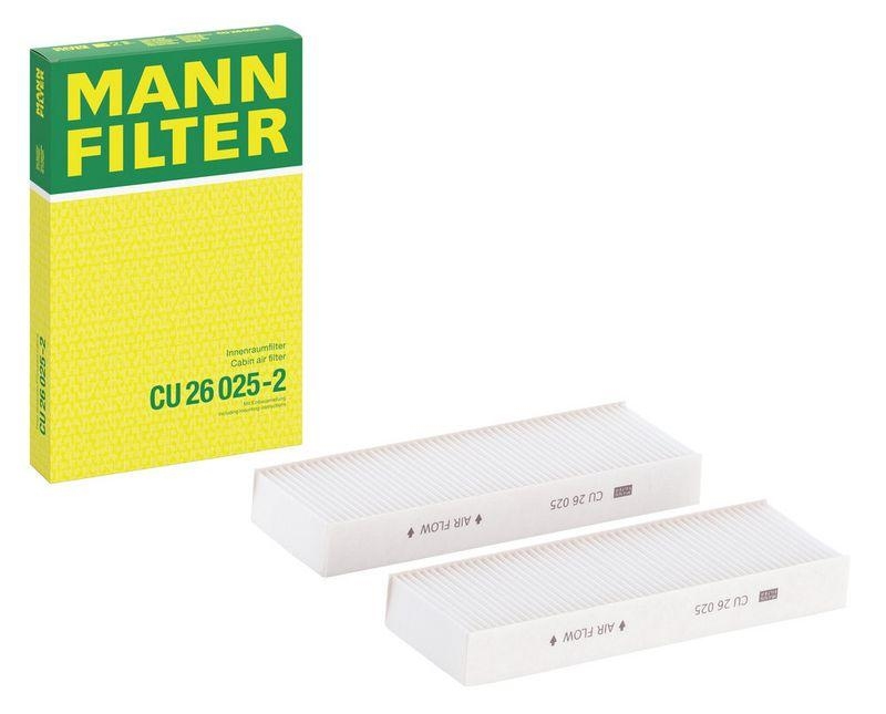 MANN-FILTER CU 26 025-2 Innenraumluftfilter f&uuml;r PSA