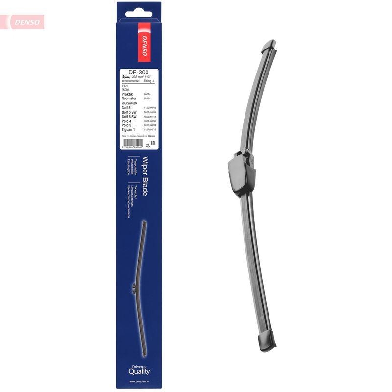 DENSO DF-300 Wischer Flat Blade Heckscheibe VW Polo 1.2 12V (BJ: 2001 - 2007)