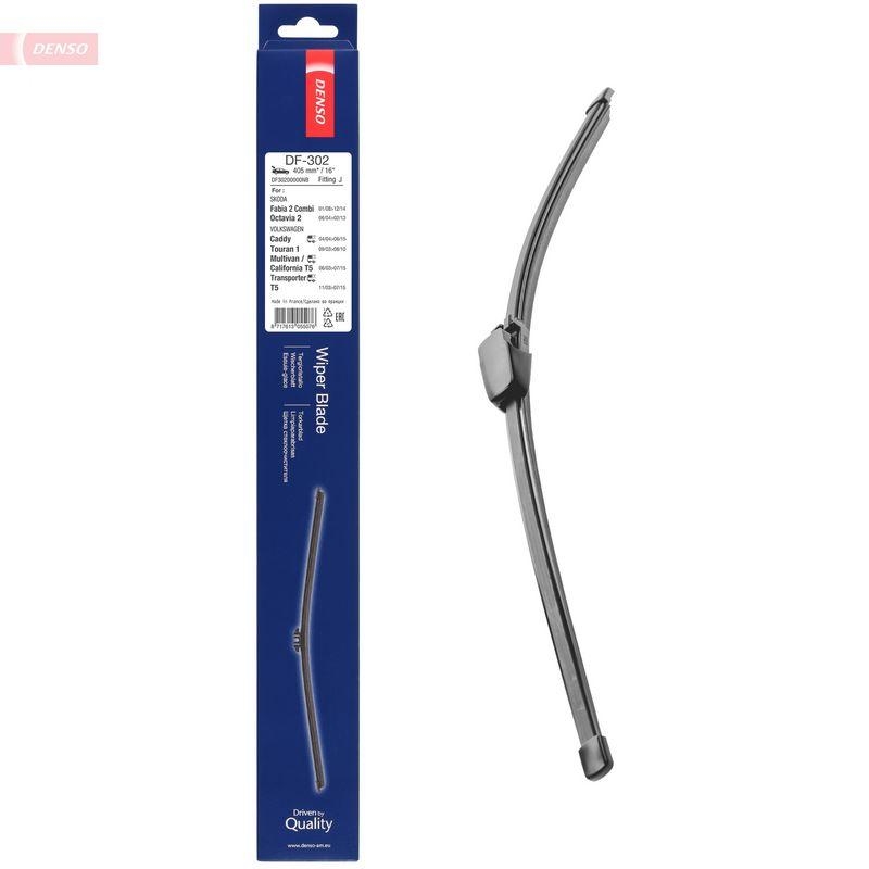 DENSO DF-302 Wischer Flat Blade Heckscheibe VW Touran 1.9 TDI (BJ: 2003 - 2010)