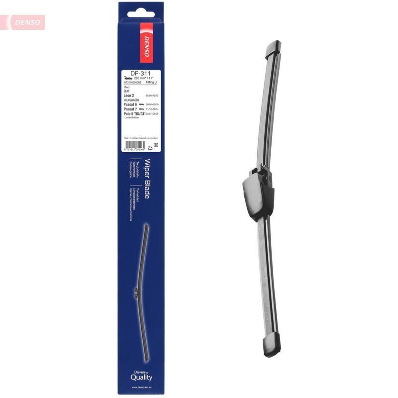 DENSO DF-311 Wischer Flat Blade Heckscheibe VW Passat Variant 2.0 TDI (BJ: 2010 - 2014)