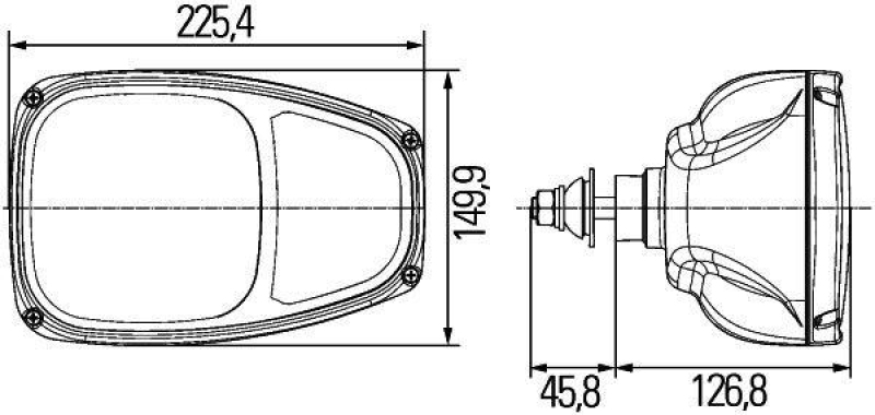 HELLA 1EE 996 174-211 Heckscheinwerfer Combi 220 Halogen