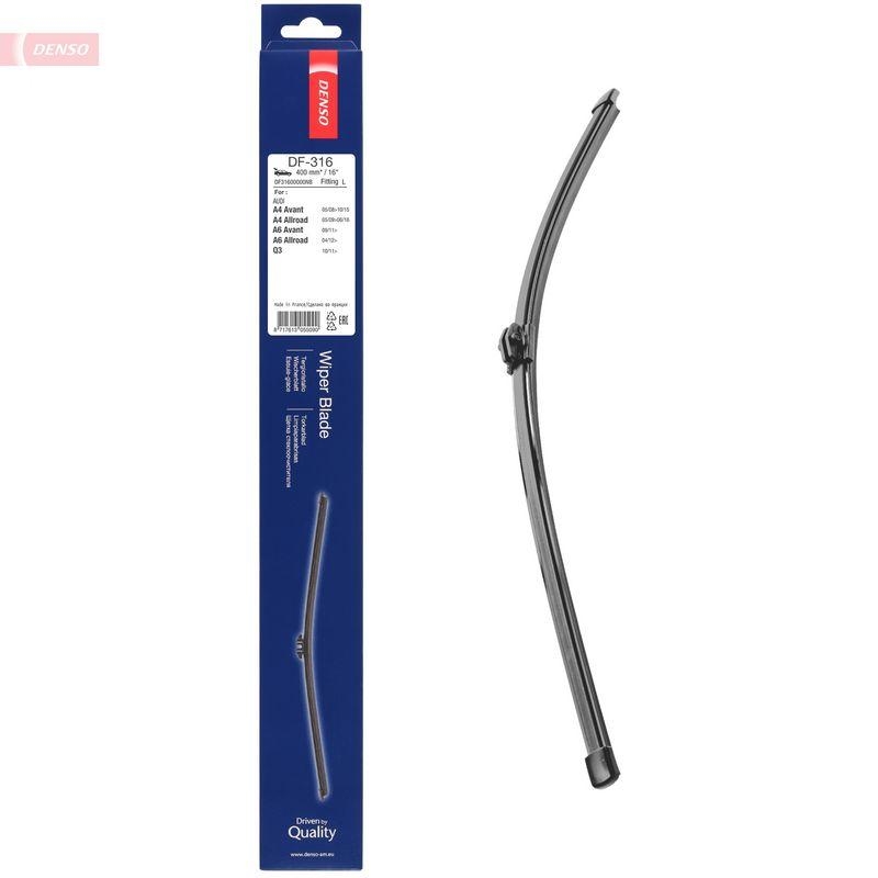 DENSO DF-316 Wischer Flat Blade Heckscheibe AUDI A4 Avant 2.0 TDI (BJ: 2008 - 2015)