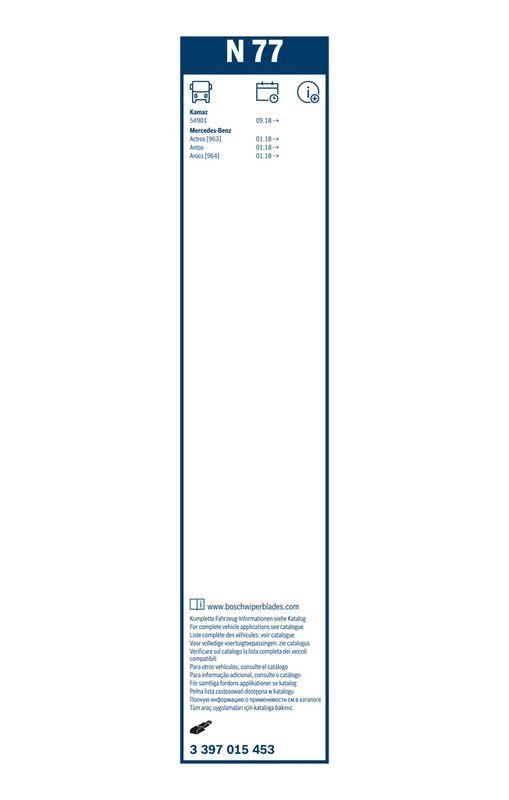 BOSCH 3 397 015 453 Wischblatt N77 Twin Scheibenwischer 700 mm