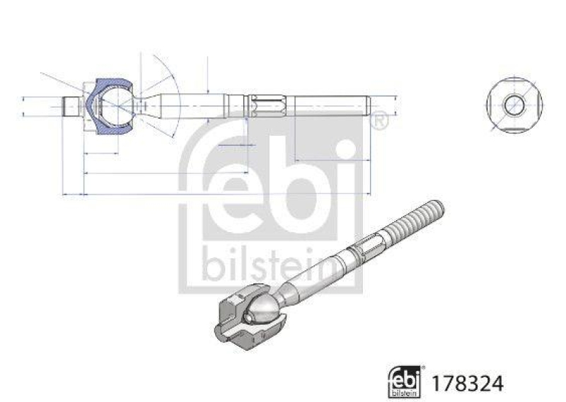 FEBI BILSTEIN 178324 Axialgelenk f&uuml;r Mini