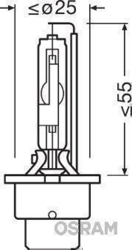OSRAM 66450 Glühlampe Xenon D4R
