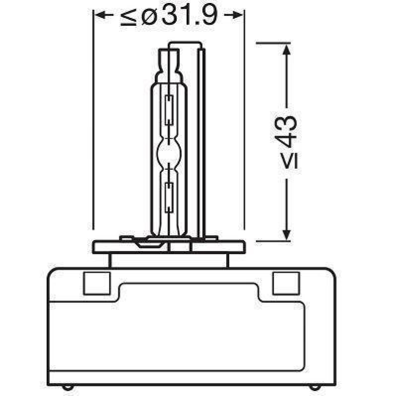OSRAM 66540 Glühlampe Xenarc D5S Faltschachtel
