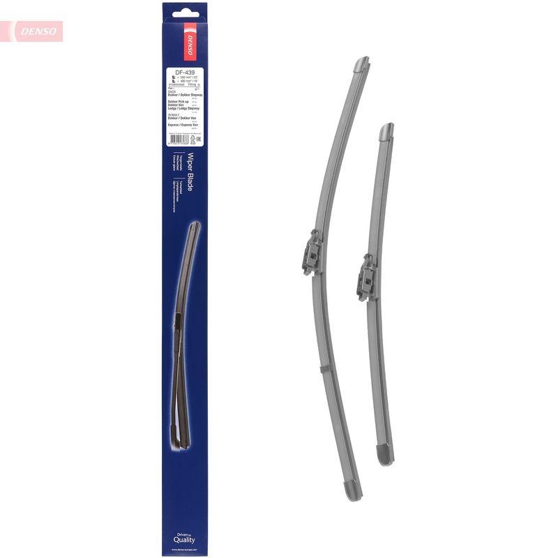 DENSO DF-439 Wischer Flat Blade KIT DACIA DOKKER MPV (KE_) 1.6 (15-)