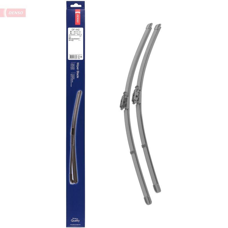 DENSO DF-442 Wischer Flat Blade KIT MINI COUNTRYMAN (F60) 1.5 Cooper SE ALL4 (17-)