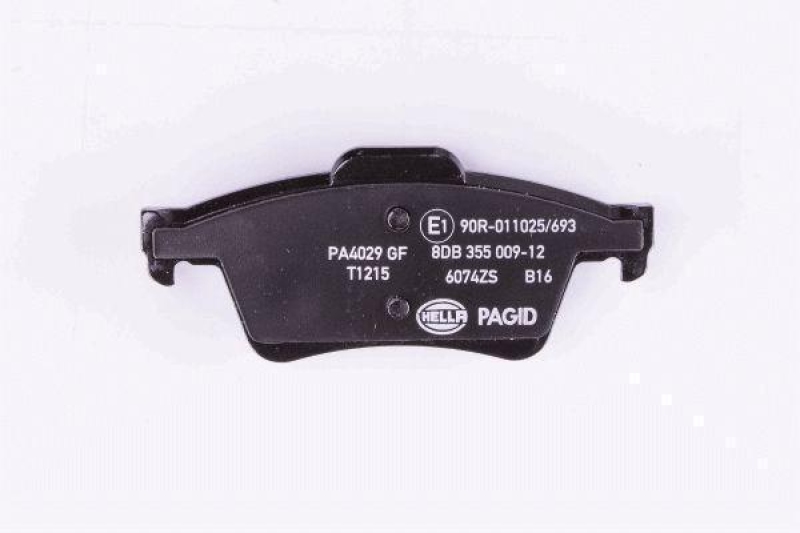 HELLA 8DB 355 009-121 Bremsbelagsatz, Scheibenbremsbelag f&uuml;r RENAULT/NISSAN