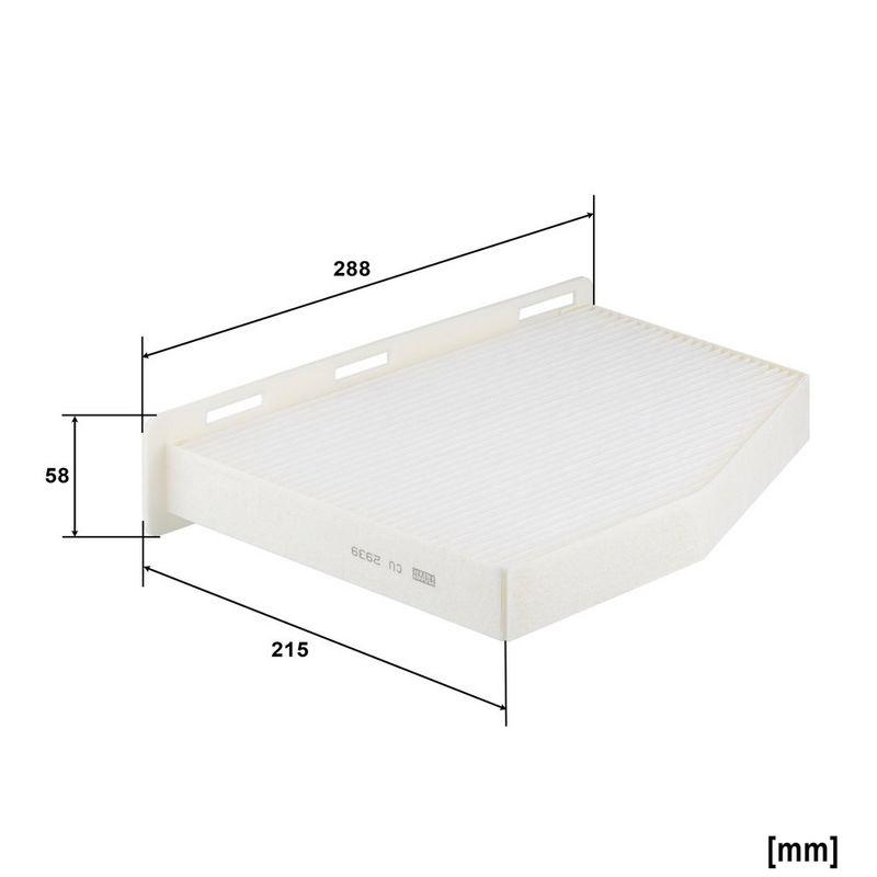 MANN-FILTER CU 2939 Innenraumluftfilter f&uuml;r VW