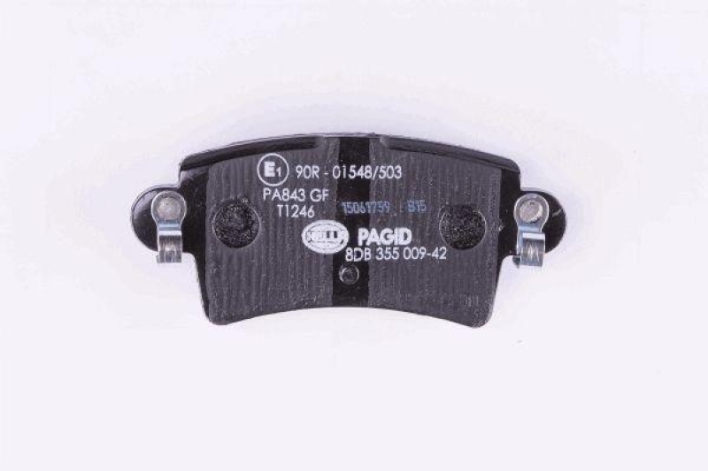 HELLA 8DB 355 009-421 Bremsbelagsatz, Scheibenbremsbelag f&uuml;r RENAULT/OPEL/NISSAN