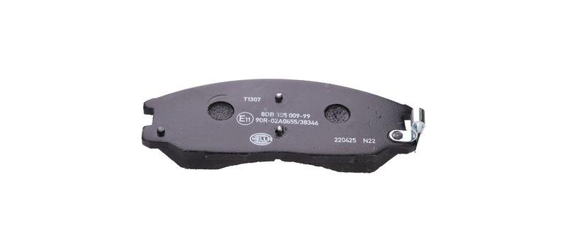 HELLA 8DB 355 009-991 Bremsbelagsatz, Scheibenbremsbelag f&uuml;r HYUNDAI/SSANGYONG