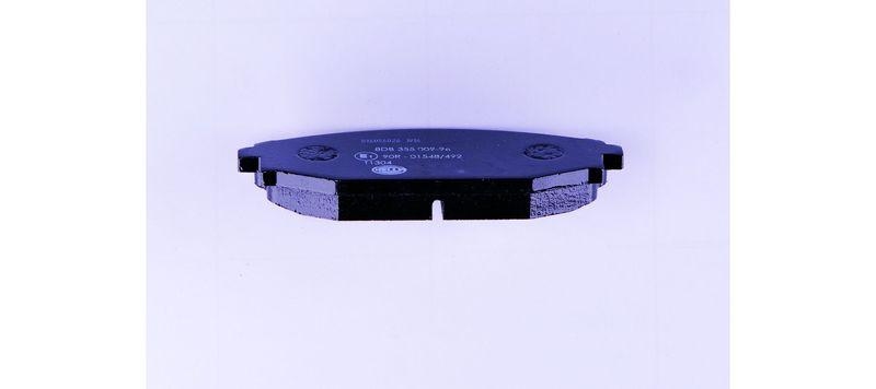 HELLA 8DB 355 009-961 Bremsbelagsatz, Scheibenbremsbelag f&uuml;r MITSU./HYUNDAI