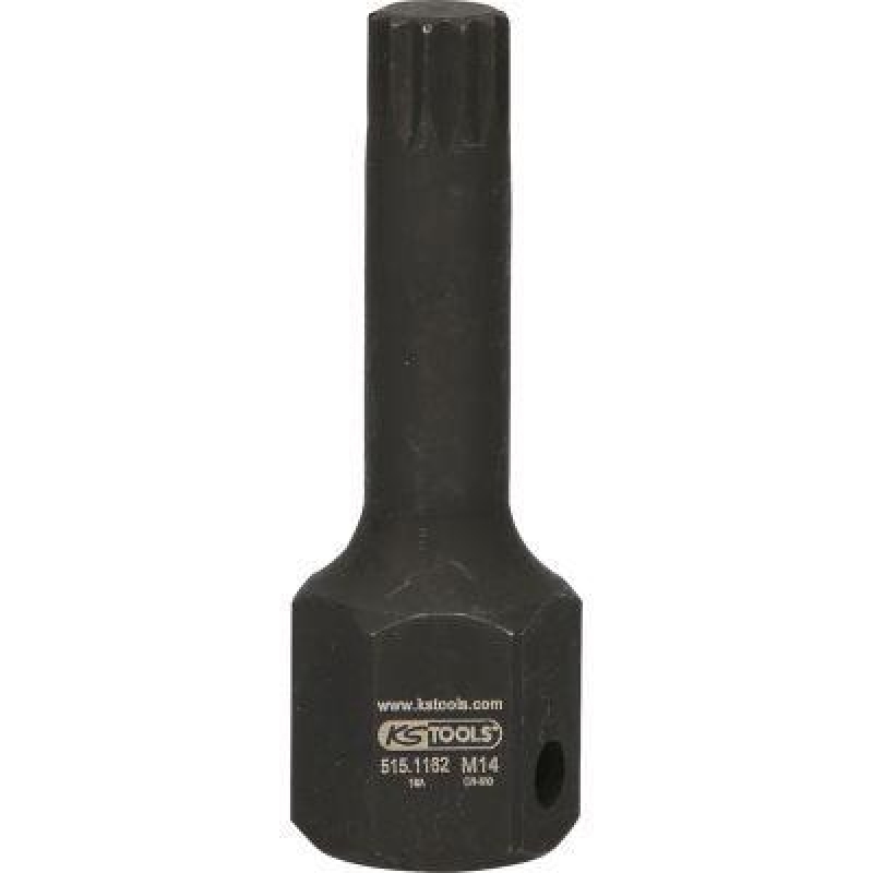 KS TOOLS 515.1162 1/2" DUODRIVE Spezial-Kraft-Bit-Stecknuss XZN M1478mm