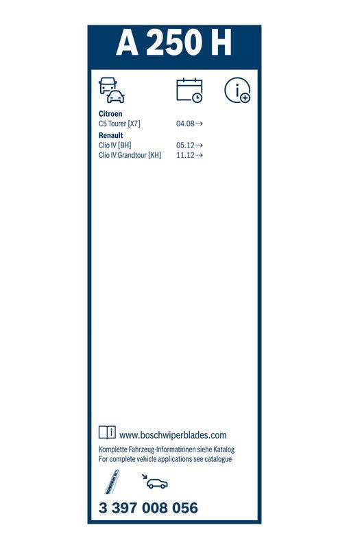 B-Ware BOSCH 3 397 008 056 Wischblatt A250H Aerotwin Scheibenwischer 250 mm hinten