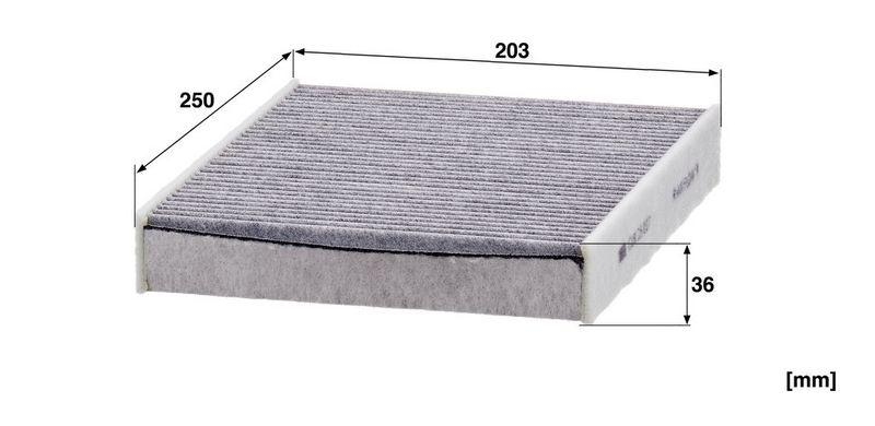 MANN-FILTER CUK 25 007 Innenraumluftfilter f&uuml;r Ford