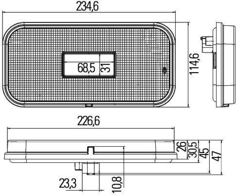 HELLA 2VA 011 900-041 Heckleuchte LED