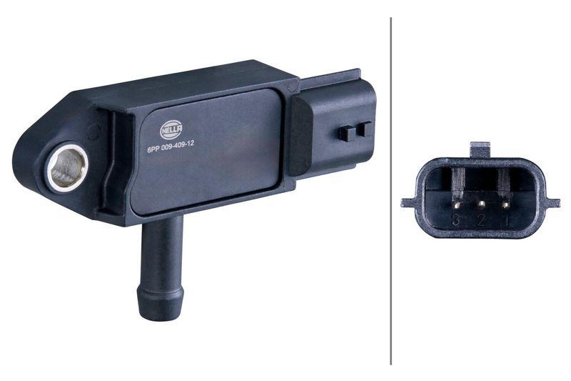 HELLA 6PP 009 409-121 Sensor, Abgasdruck für NISSAN/INFINITI