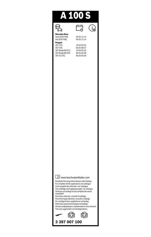 BOSCH 3 397 007 100 Wischblatt A100S Aerotwin Scheibenwischer 700/650 mm