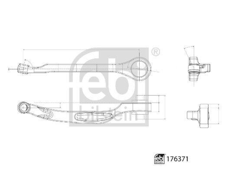 FEBI BILSTEIN 176371 Querlenker mit Sicherungsmutter f&uuml;r VW-Audi