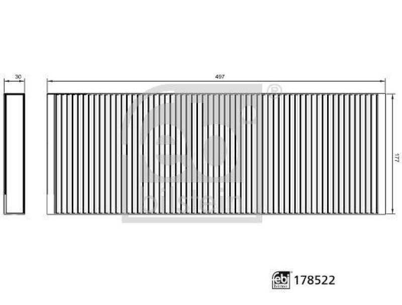 FEBI BILSTEIN 178522 Innenraumfilter für Mercedes-Benz