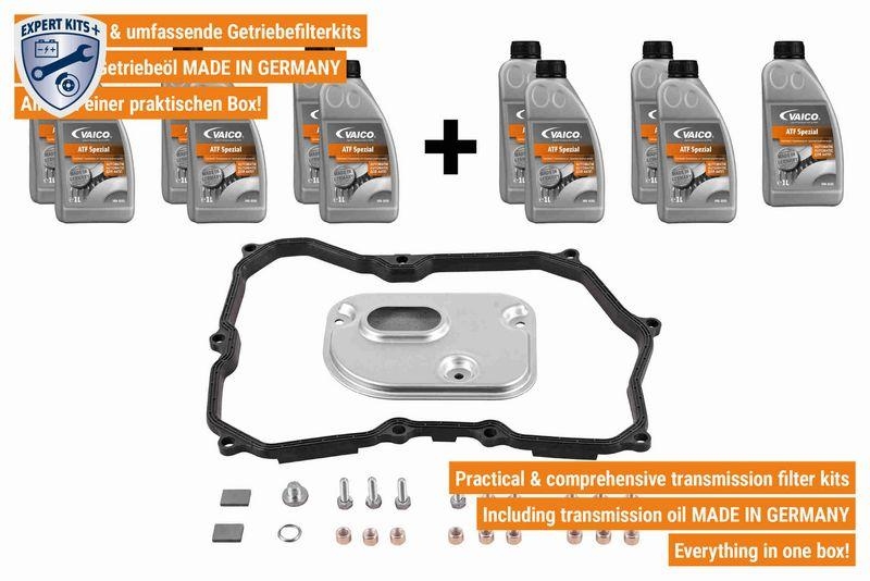 VAICO V10-3221-xxL Teilesatz, Automatikgetriebe-&Ouml;lwechsel 6-Gang (09M) - Aisin Warner Aq450 f&uuml;r VW