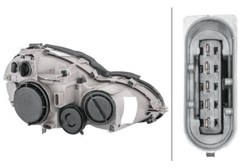 HELLA 1DR 007 984-091 Heckscheinwerfer links Halogen MB