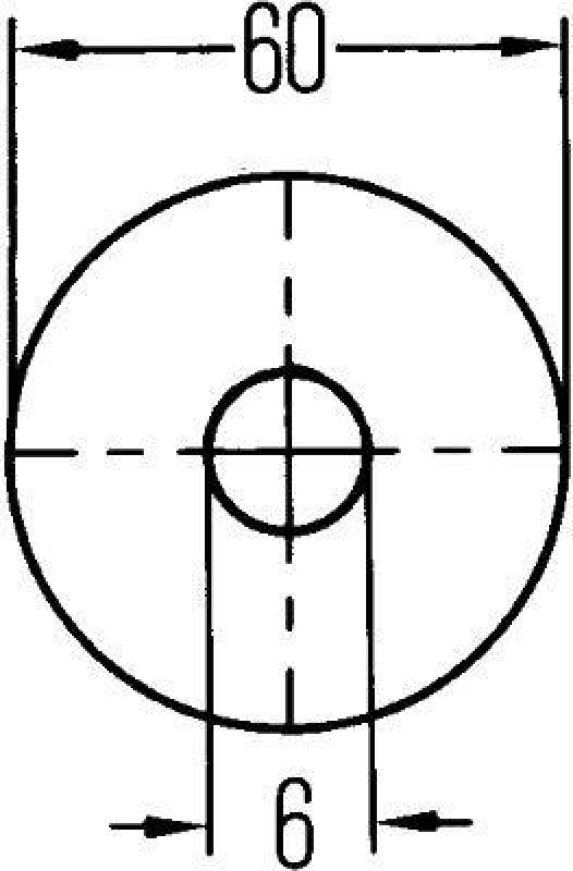 HELLA 8RA 002 014-231 Rückstrahler rund