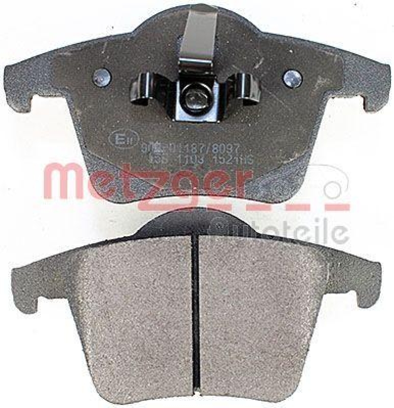 METZGER 1170142 Bremsbelagsatz, Scheibenbremse WVA 24 011