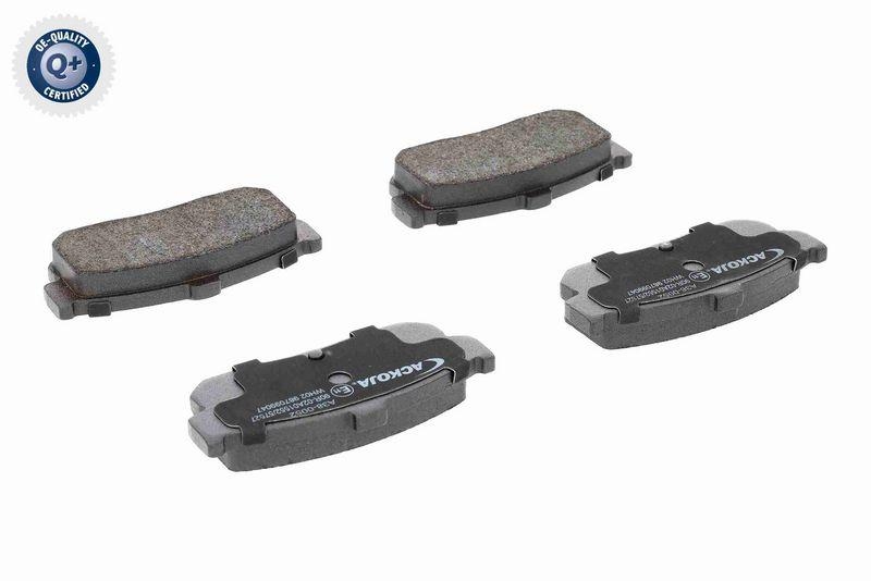 ACKOJA A38-0052 Bremsbelagsatz, Scheibenbremse Hinterachse - Sumitomo, mit Akustischer f&uuml;r NISSAN