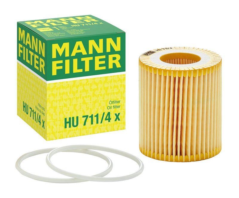 MANN-FILTER HU 711/4 x &Ouml;lfilter f&uuml;r Opel