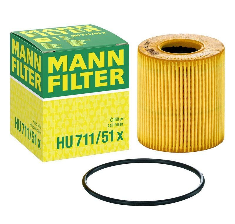 MANN-FILTER HU 711/51 x &Ouml;lfilter f&uuml;r PSA