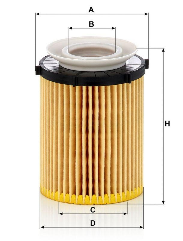 MANN-FILTER HU 711/6 z &Ouml;lfilter f&uuml;r Mercedes-Benz